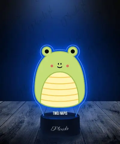 Lampka LED 3D Plexido z Nadrukiem Squishmallows Żaba - 1