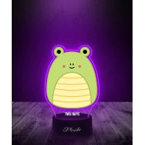 Lampka LED 3D Plexido z Nadrukiem Squishmallows Żaba - 3