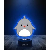 Lampka LED 3D Plexido z Nadrukiem Squishmallows Rekin - 1