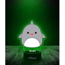 Lampka LED 3D Plexido z Nadrukiem Squishmallows Rekin - 2