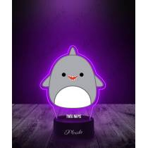 Lampka LED 3D Plexido z Nadrukiem Squishmallows Rekin - 3