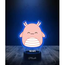 Lampka LED 3D Plexido z Nadrukiem Axolotl Squishmallows - 3