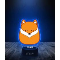 Lampka LED 3D Plexido z Nadrukiem Squishmallows Lis - 3