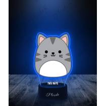 Lampka LED 3D Plexido z Nadrukiem Squishmallows Kot - 2