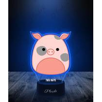 Lampka LED 3D Plexido z Nadrukiem Squishmallows Świnka - 3