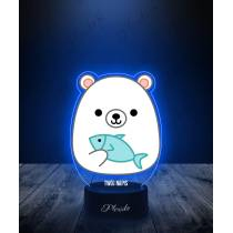 Lampka LED 3D Plexido z Nadrukiem Squishmallows Niedźwiadek - 2