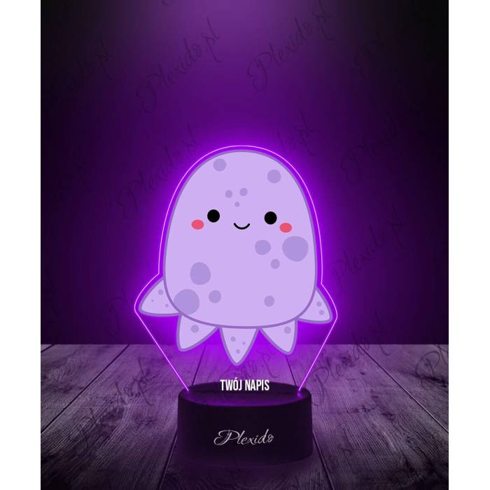 Lampka LED 3D Plexido z Nadrukiem Squishmallows Ośmiornica - 1