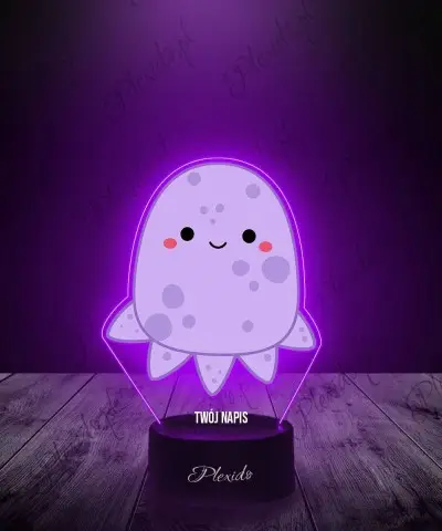 Lampka LED 3D Plexido z Nadrukiem Squishmallows Ośmiornica - 1