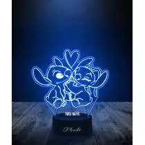 Lampka LED 3D Plexido Stich i Angel Bajka - 3