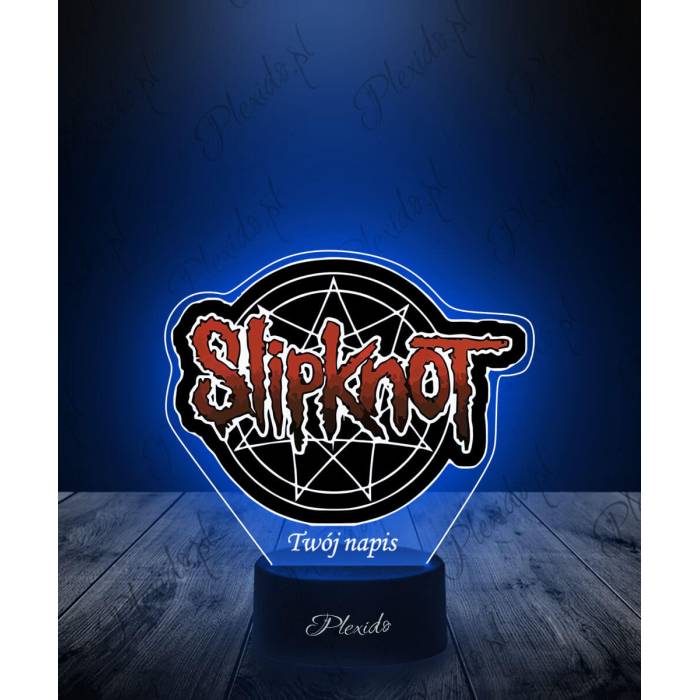 Lampka LED 3D Plexido z Nadrukiem Slipknot - 1