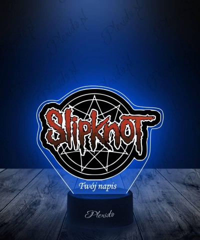 Lampka LED 3D Plexido z Nadrukiem Slipknot - 1