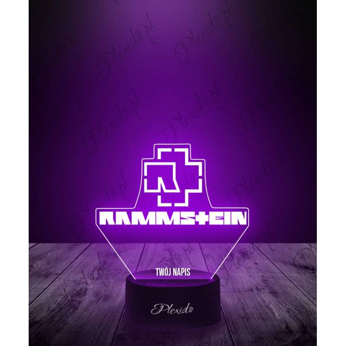 Lampka LED 3D Plexido Rammstein Logo - 1