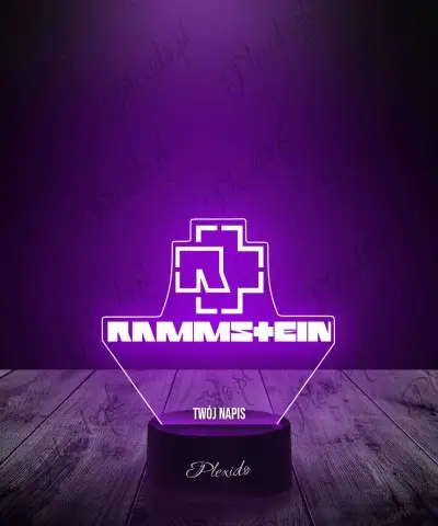 Lampka LED 3D Plexido Rammstein Logo - 1