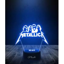 Lampka LED 3D Plexido Muzyka Metallica - 1