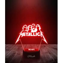 Lampka LED 3D Plexido Muzyka Metallica - 2