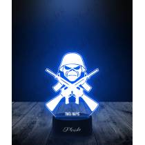 Lampka LED 3D Plexido Iron Maiden Czaszka - 1