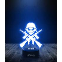 Lampka LED 3D Plexido Iron Maiden Czaszka - 1