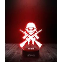 Lampka LED 3D Plexido Iron Maiden Czaszka - 3