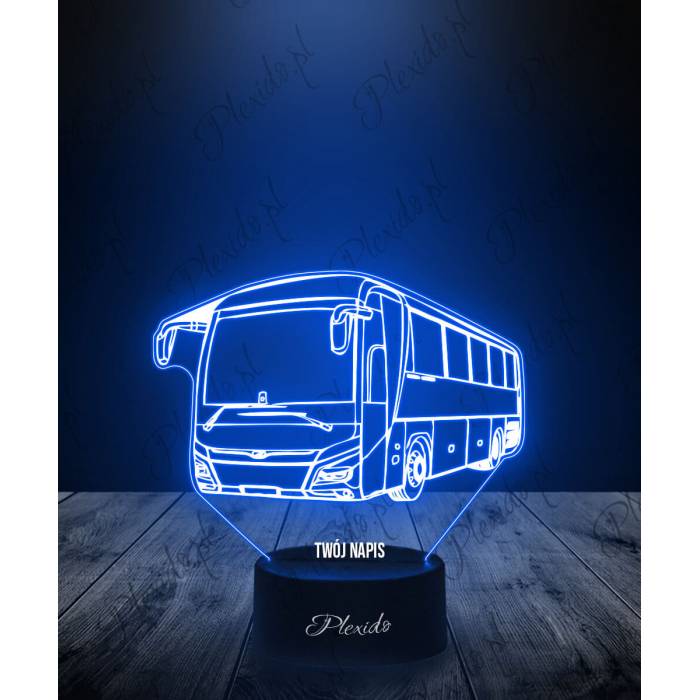 Lampka LED 3D Plexido Prezent Autobus Man - 1