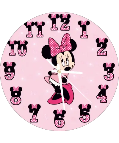 zegar_ścienny_dla_dzieci_plexido_minnie_mouse