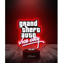 Lampka LED 3D Plexido z Nadrukiem Gra GTA Vice City Logo - 2