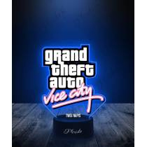 Lampka LED 3D Plexido z Nadrukiem Gra GTA Vice City Logo - 3