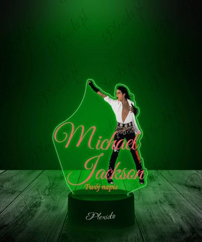 Lampka LED 3D Plexido z Nadrukiem Michael Jackson Piosenkarz - 1