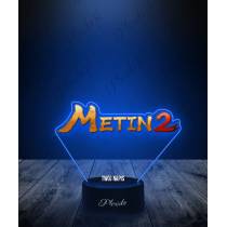 Lampka LED 3D Plexido z Nadrukiem Gra Metin 2 Logo - 1