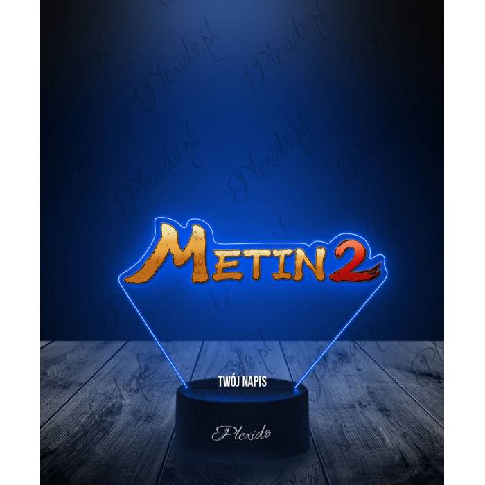 Lampka LED 3D Plexido z Nadrukiem Gra Metin 2 Logo - 1