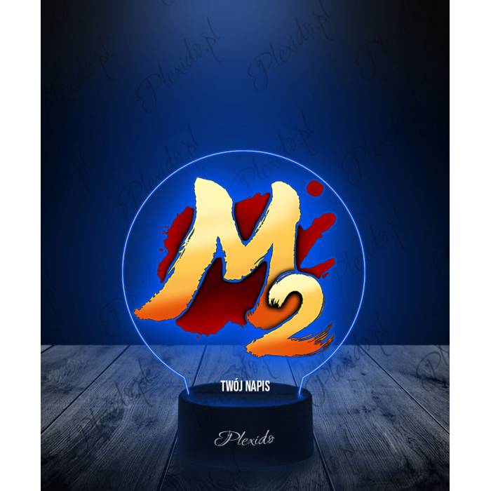 Lampka LED 3D Plexido z Nadrukiem Gra Metin 2 Logo M2 - 1