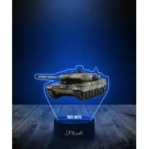 Lampka LED 3D Plexido z Nadrukiem Czołg Leopard - 2