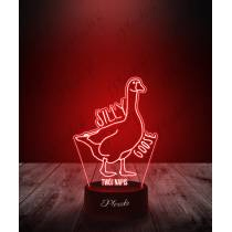 Lampka LED 3D Plexido Prezent Gęś Silly Goose - 1