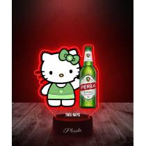 Lampka LED 3D Plexido z Nadrukiem Hello Kitty z Piwem - 1