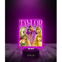 Lampka LED 3D Plexido z Nadrukiem Taylor Swift Piosenkarka - 1