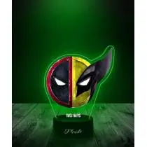 Lampka LED 3D Plexido z Nadrukiem Film Deadpool i Wolverine - 2