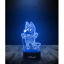 Lampka LED 3D Plexido Prezent Bajka Bluey Halloween - 1