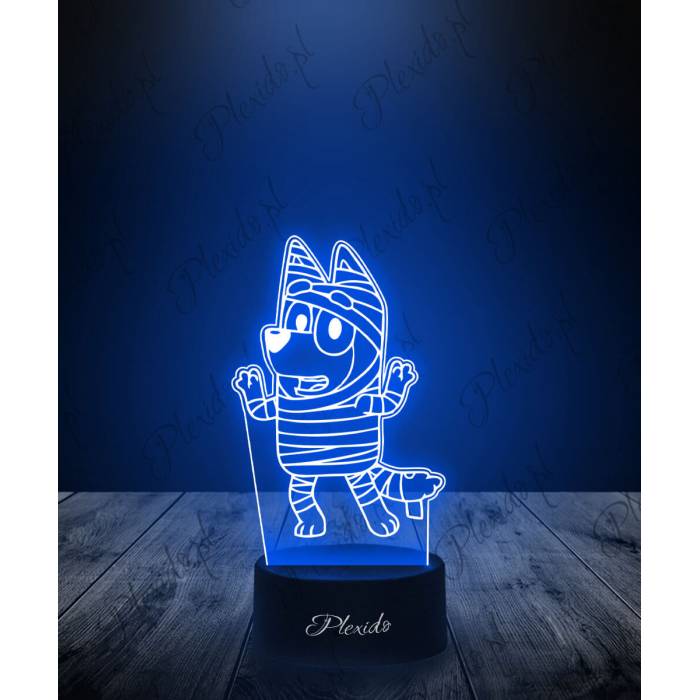 Lampka LED 3D Plexido Prezent Bajka Bluey Halloween - 1