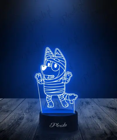 Lampka LED 3D Plexido Prezent Bajka Bluey Halloween - 1