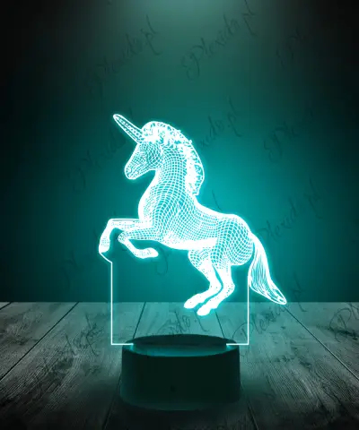 Lampka LED 3D Plexido Jednorożec Galop - 1