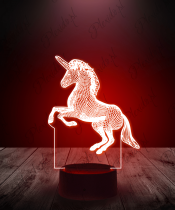 Lampka LED 3D Plexido Jednorożec Galop - 3