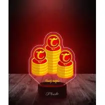 Lampka LED 3D Plexido z Nadrukiem Gra Tibia Coins - 2