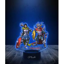 Lampka LED 3D Plexido z Nadrukiem Tibia Dragon Knight - 3