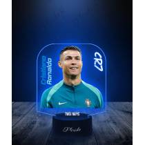 Lampka LED 3D Plexido z Nadrukiem Cristiano Ronaldo Piłkarz - 1