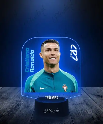 Lampka LED 3D Plexido z Nadrukiem Cristiano Ronaldo Piłkarz - 1