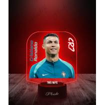 Lampka LED 3D Plexido z Nadrukiem Cristiano Ronaldo Piłkarz - 3