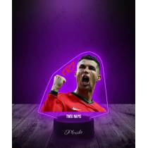 Lampka LED 3D Plexido z Nadrukiem Sportowiec Cristiano Ronaldo - 3