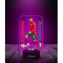 Lampka LED 3D Plexido z Nadrukiem Cristiano Ronaldo Sportowiec - 2