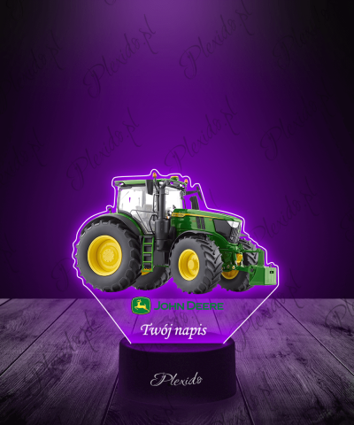 Lampka LED 3D Plexido z Nadrukiem Traktor John Deere 6R 250 - 1