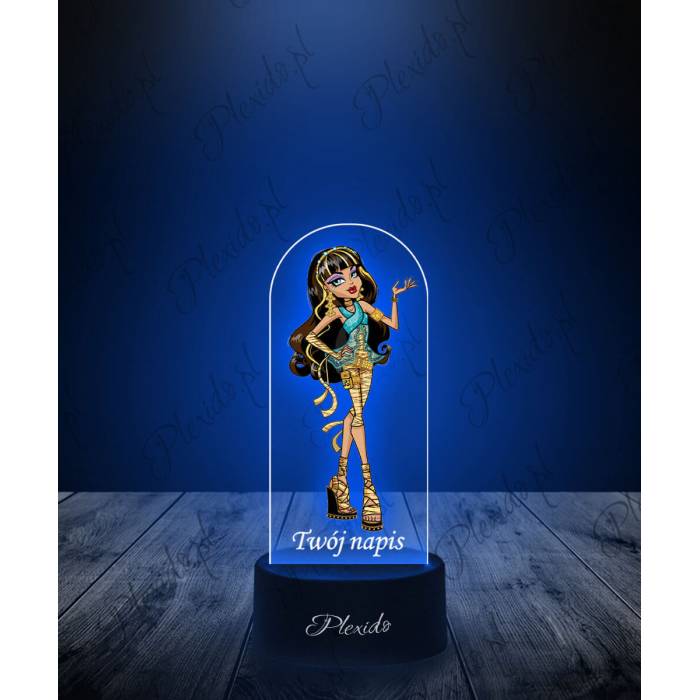 Lampka LED 3D Plexido z Nadrukiem Monster High Cleo De Nile - 1