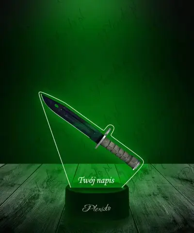 Lampka LED 3D Plexido z Nadrukiem CSGO Bayonet Gamma Doppler Phase - 1